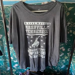 Gray Nashville t shirt